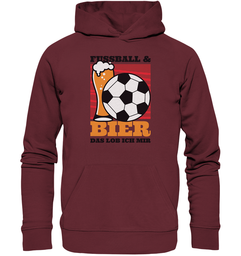 Fußball und Bier - Organic Basic Hoodie - Objectzz