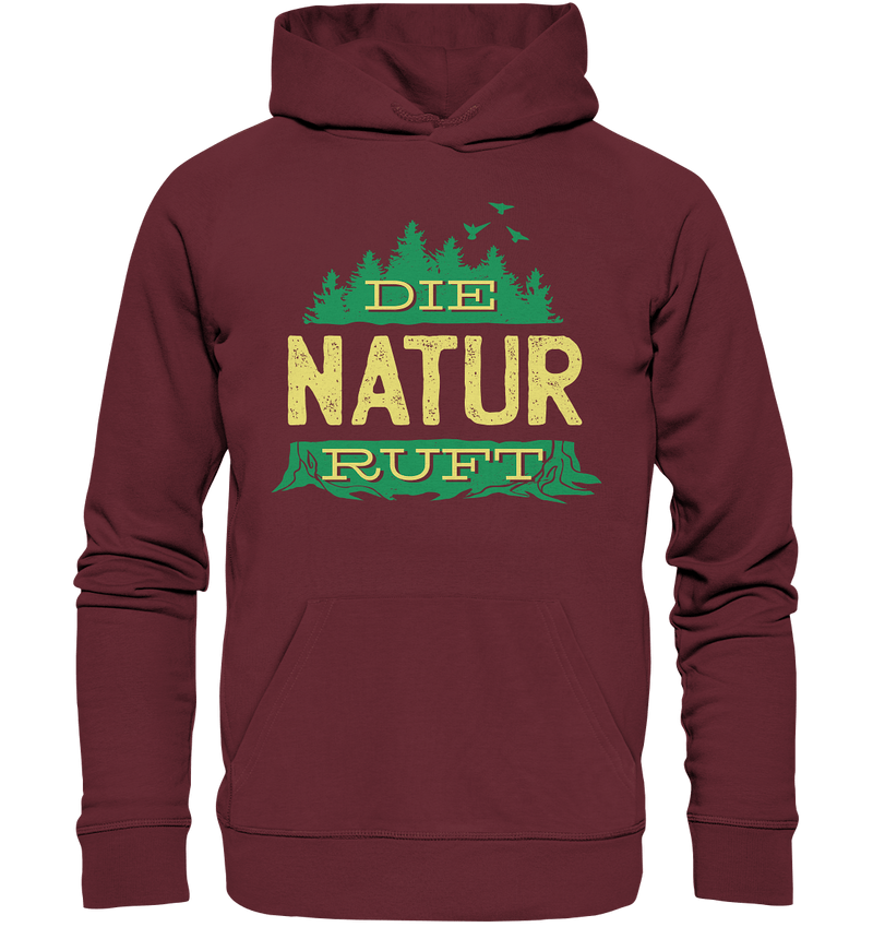 Die Natur ruft - Organic Basic Hoodie - Objectzz