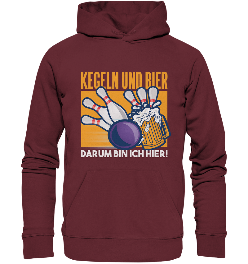 Kegeln und Bier - Organic Basic Hoodie - Objectzz