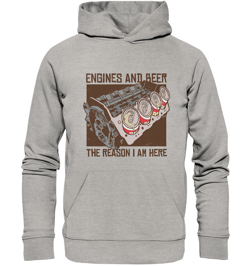 Engines and Bier - Organic Basic Hoodie - Objectzz