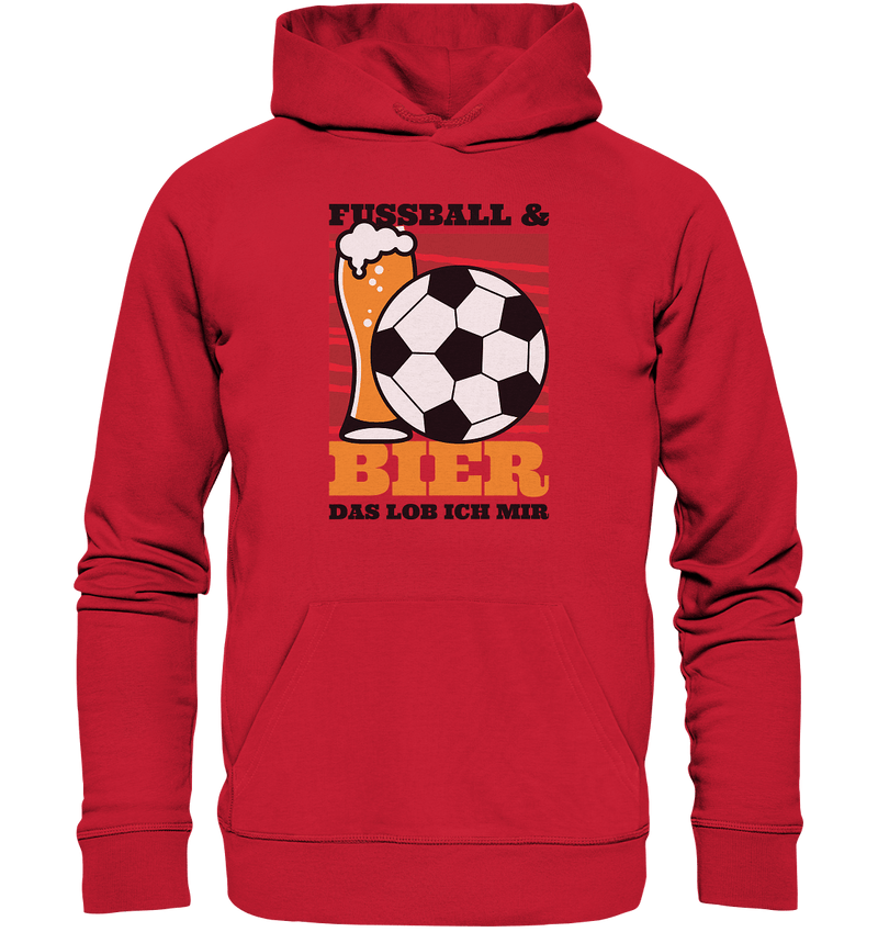 Fußball und Bier - Organic Basic Hoodie - Objectzz