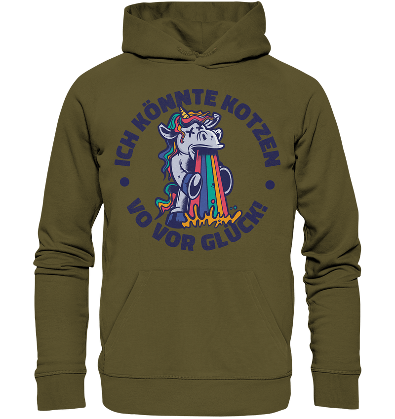 Einhorn Kotzen - Organic Hoodie - Objectzz