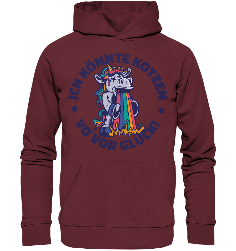 Einhorn Kotzen - Organic Hoodie - Objectzz