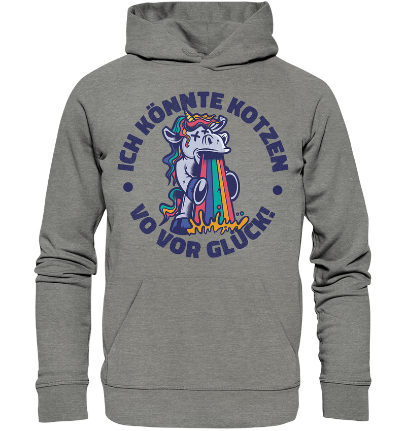 Einhorn Kotzen - Organic Hoodie - Objectzz