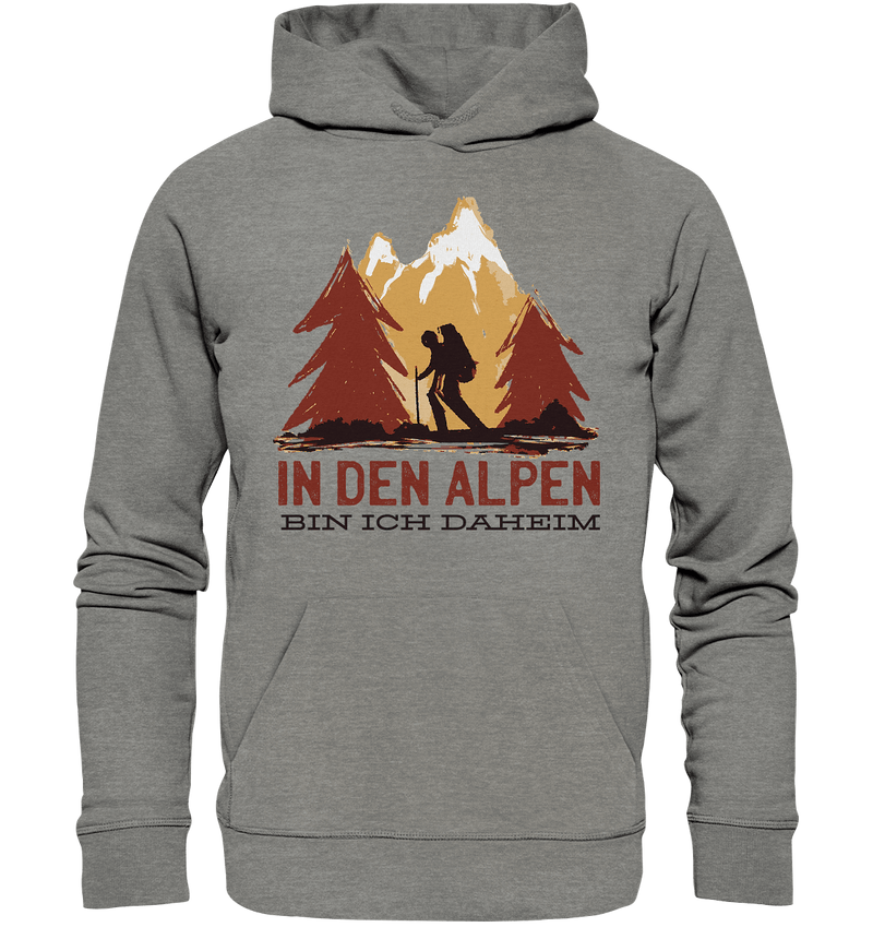 In den Alpen - Organic Hoodie - Objectzz