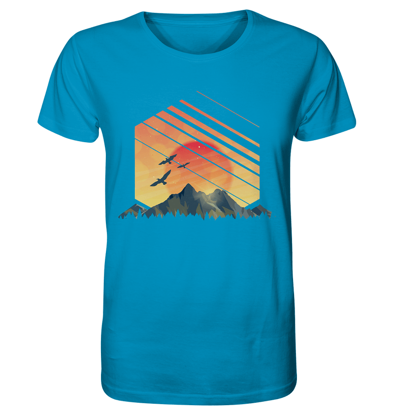 Sonnenuntergang Berge - Organic Shirt - Objectzz