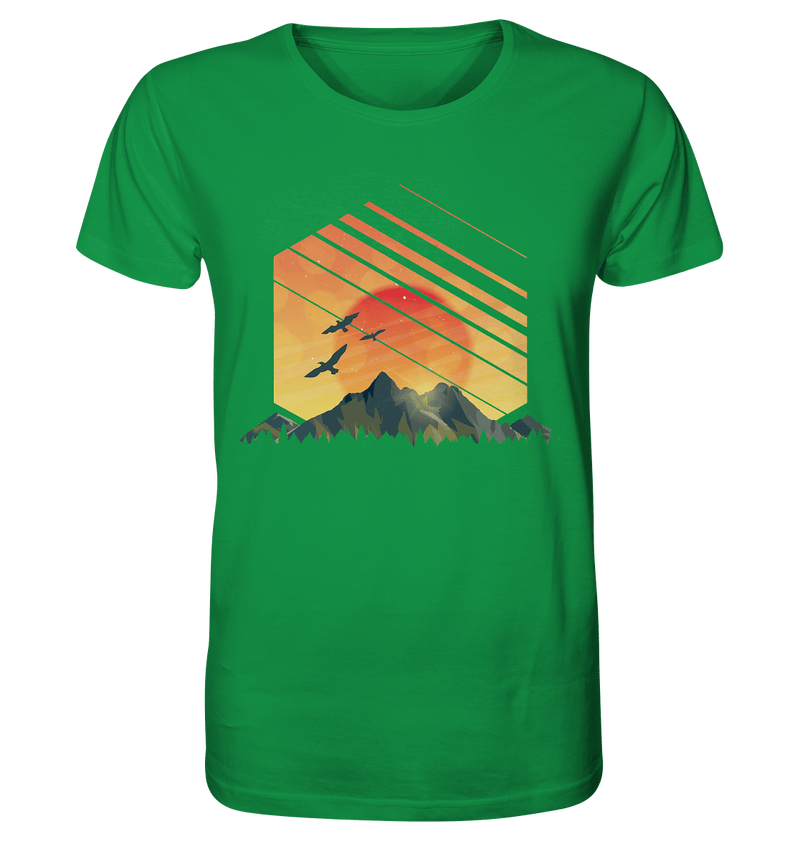 Sonnenuntergang Berge - Organic Shirt - Objectzz