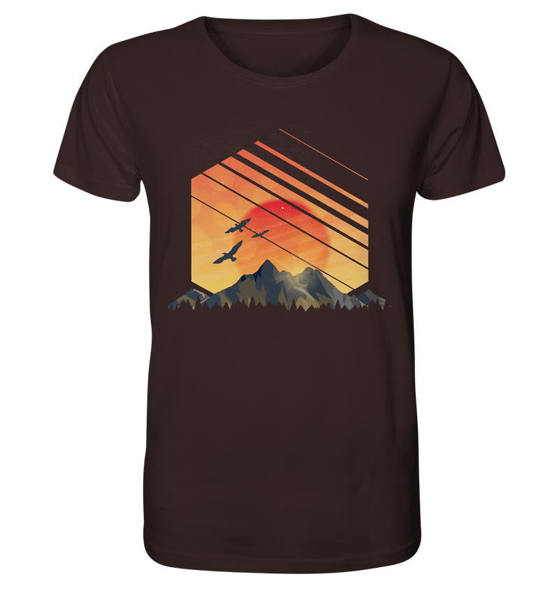 Sonnenuntergang Berge - Organic Shirt - Objectzz