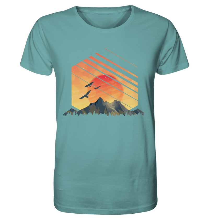 Sonnenuntergang Berge - Organic Shirt - Objectzz