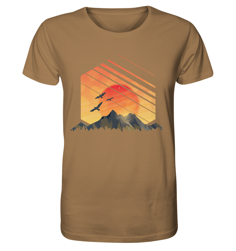 Sonnenuntergang Berge - Organic Shirt - Objectzz