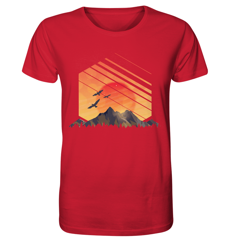 Sonnenuntergang Berge - Organic Shirt - Objectzz