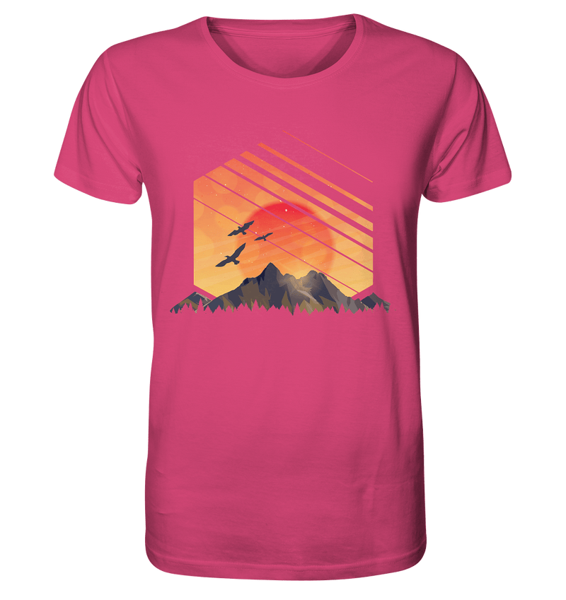 Sonnenuntergang Berge - Organic Shirt - Objectzz