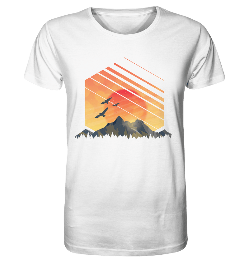 Sonnenuntergang Berge - Organic Shirt - Objectzz