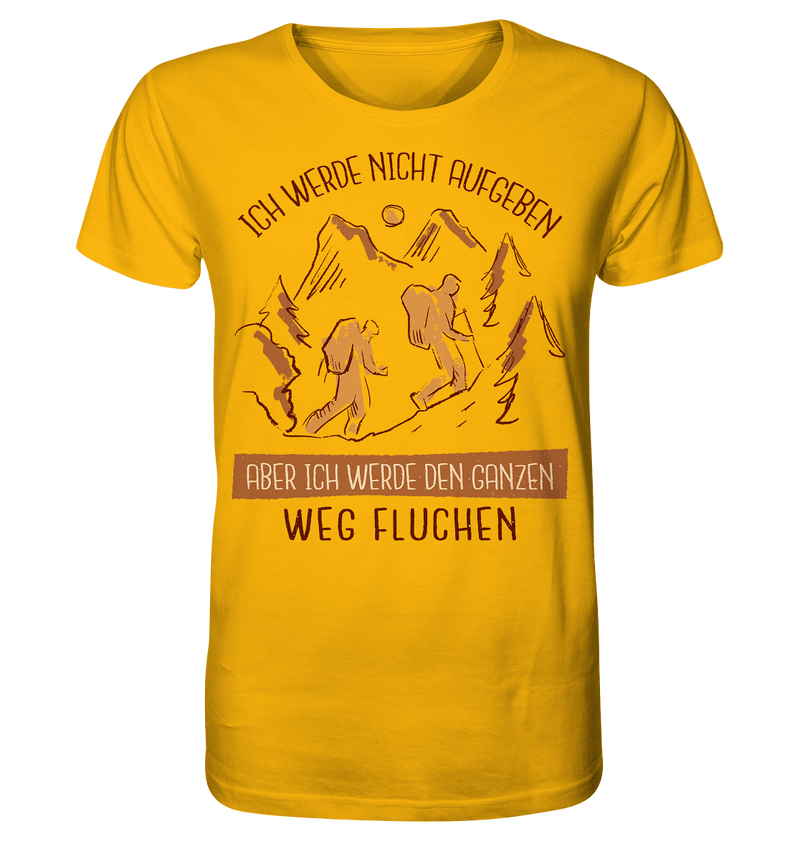 Wandern und Fluchen - Organic Shirt, 100% Bio-Baumwolle - Objectzz