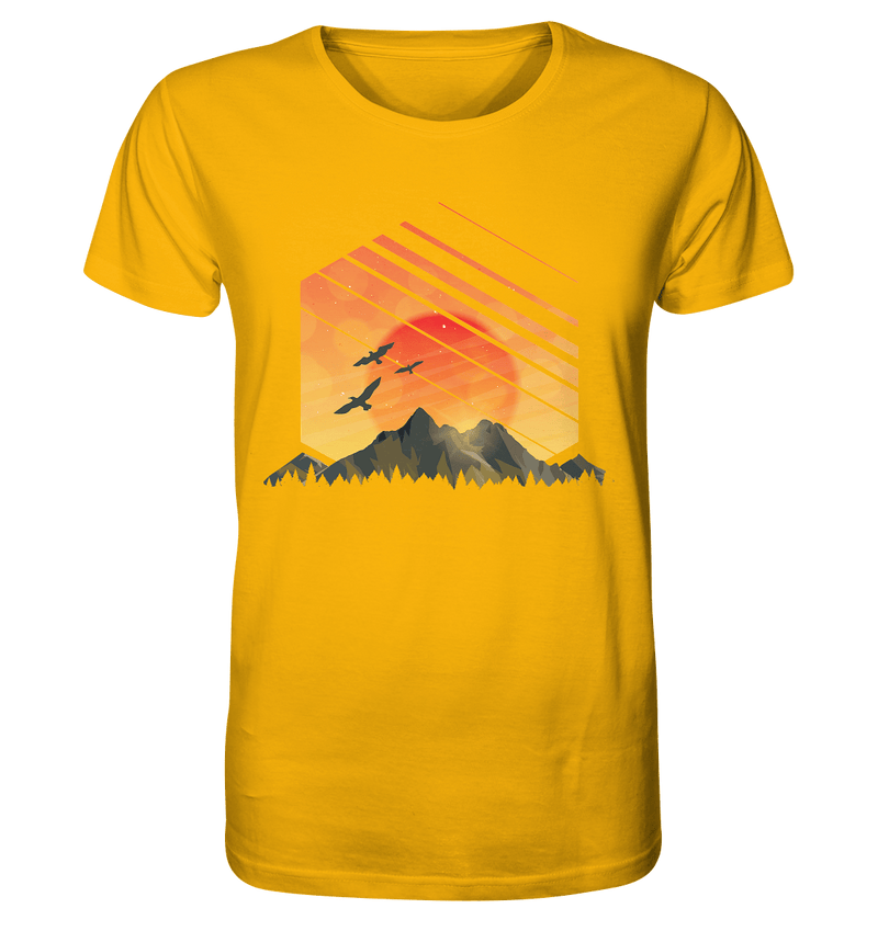 Sonnenuntergang Berge - Organic Shirt - Objectzz