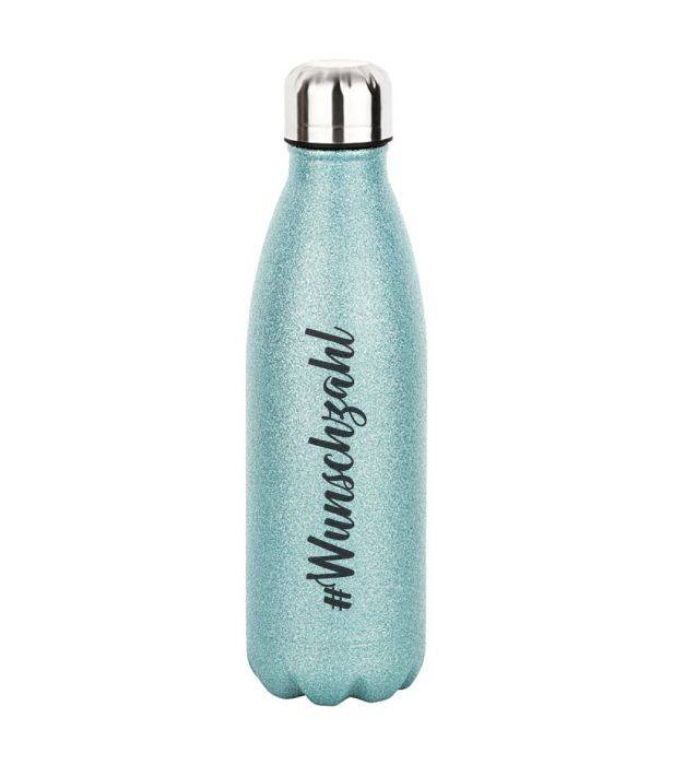 Personalisierte Glitzerflasche mit Wunschzahl - Objectzz