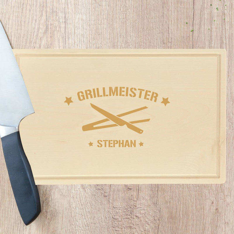 Schneidebrett "Grillmeister" - personalisiert