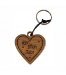 Schlüsselanhänger Holz, versch. Designs - Objectzz
