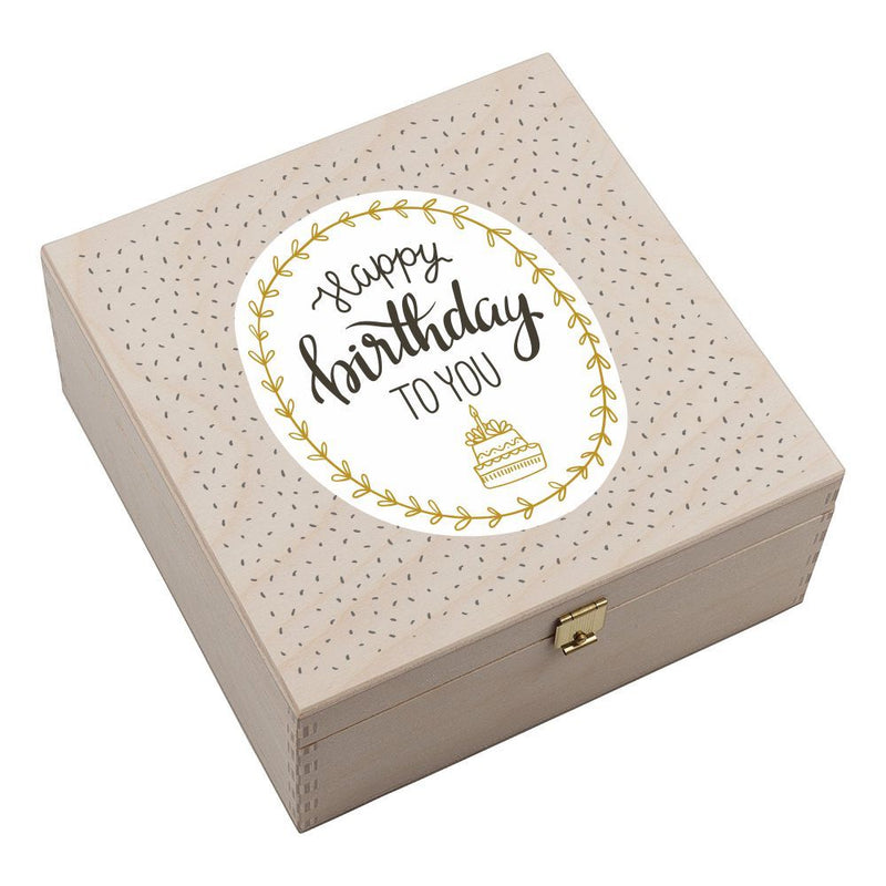 Hufeisen-Box "Happy Birthday to you"