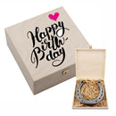 Hufeisen-Box "Happy Birthday" (pinkes Herz)