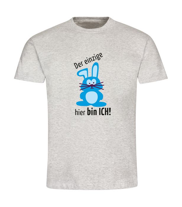 T-Shirt Herren: Der einzige Hase hier bin ich, 100 & Baumwolle - Objectzz