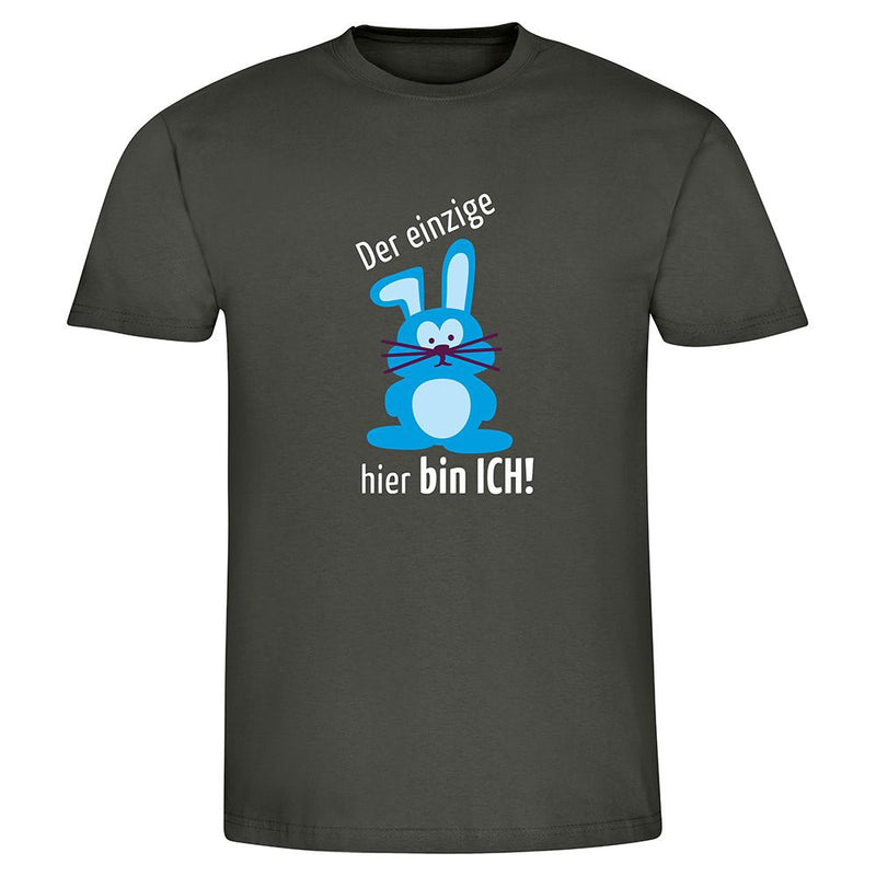 T-Shirt Herren: Der einzige Hase hier bin ich, 100 & Baumwolle - Objectzz