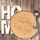 Baumkunst: Herzlich Willkommen, personalisiert - Objectzz