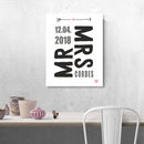 Poster Mr. & Mrs. - personalisiert - Objectzz