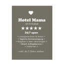 Aluminium-Schild: Hotel Mama - Objectzz