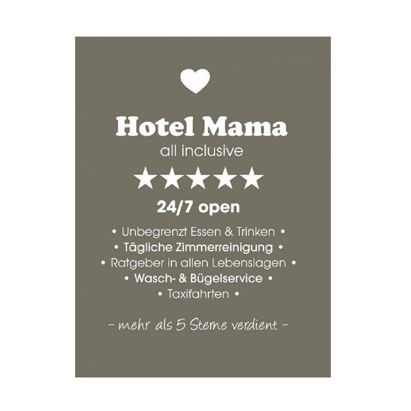 Aluminium-Schild: Hotel Mama - Objectzz