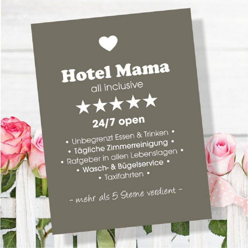 Aluminium-Schild: Hotel Mama - Objectzz