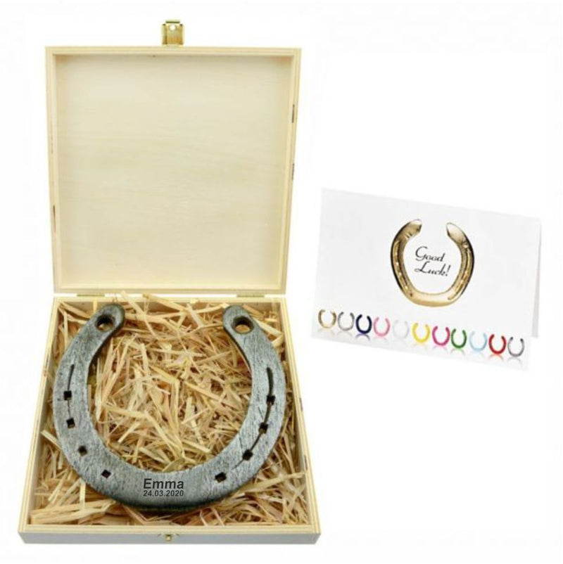 Hufeisen-Box "Happy Birthday" (pinkes Herz)