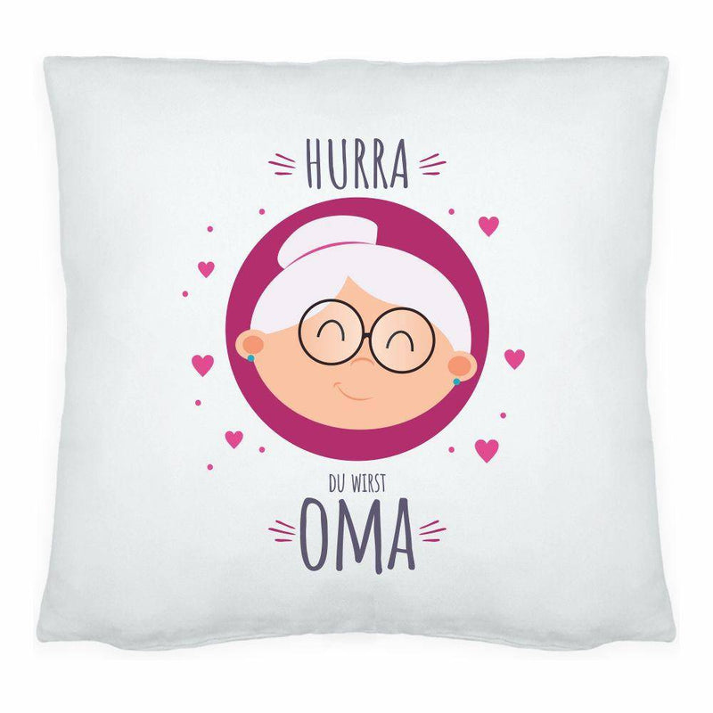 Kissen "Hurra Du wirst Oma" - Objectzz