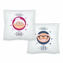 Kissen Set "Hurra Du wirst Oma" und "Hurra Du wirst Opa" - Objectzz