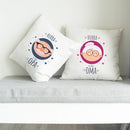 Kissen Set "Hurra Du wirst Oma" und "Hurra Du wirst Opa" - Objectzz