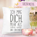 Kissen: Scheiß auf Valentinstag; verschiedene Sprüche - Objectzz