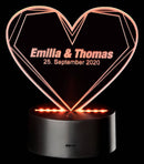 LED Motivlampe - 3D Leuchte mit Personalisierung - Objectzz