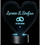 LED-Leuchte: Ringe, personalisiert - Objectzz