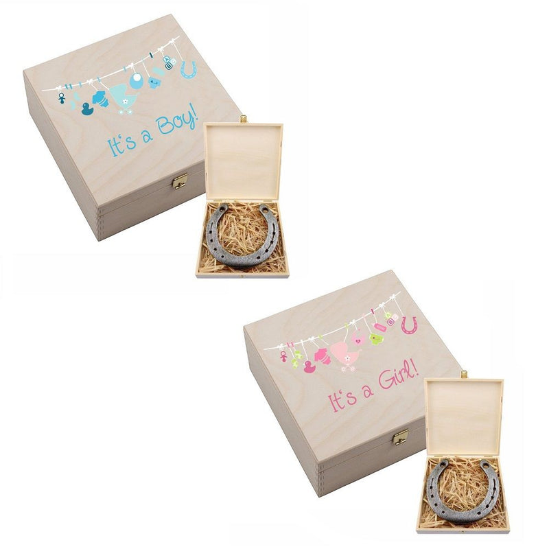Hufeisen-Box "It´s a Girl / Boy"