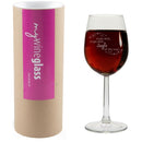 Weinglas "Jingle Bells"