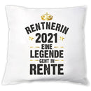 Kissen "Rentner / Rentneri 2021 - eine Legende geht in Rente" - Objectzz