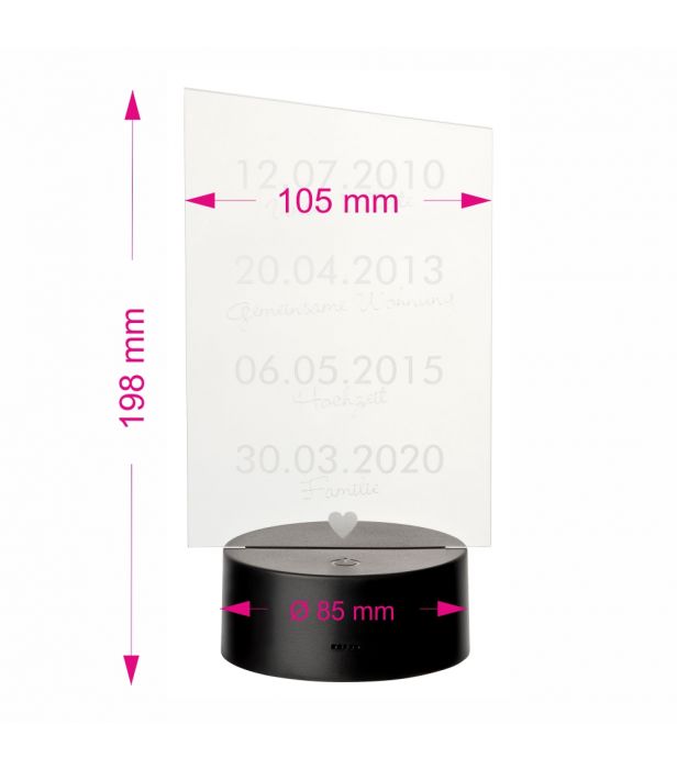 LED-Lampe: Unsere gemeinsamen Highlights; personalisert - Objectzz