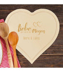 Schneidebrett: Liebe geht durch den Magen, personalisiert - Objectzz