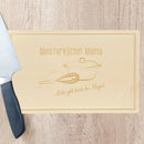 Schneidebrett "Liebe geht durch den Magen" - personalisiert