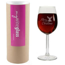 Weinglas "Merry Christmas" (Elch)
