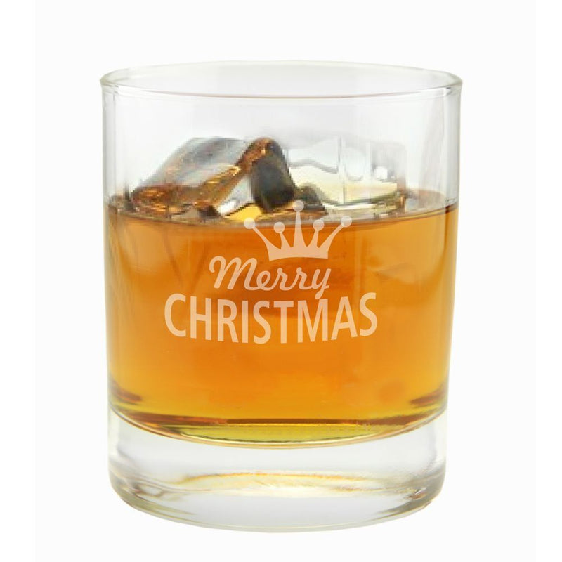 Whiskyglas "Merry Christmas" (Krone)