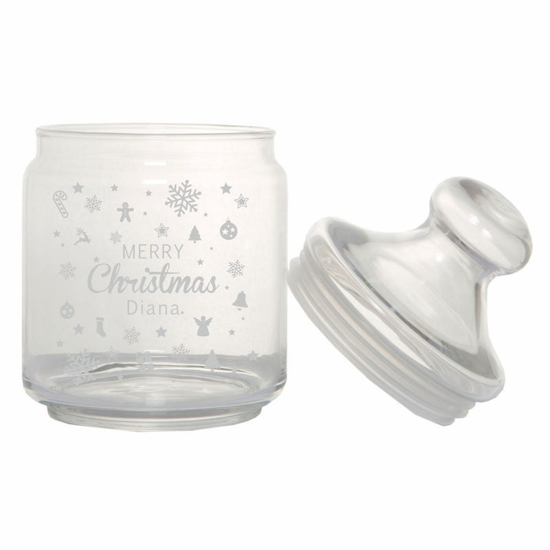 Keksglas / Bonbonglas "Merry Christmas" - personalisiert