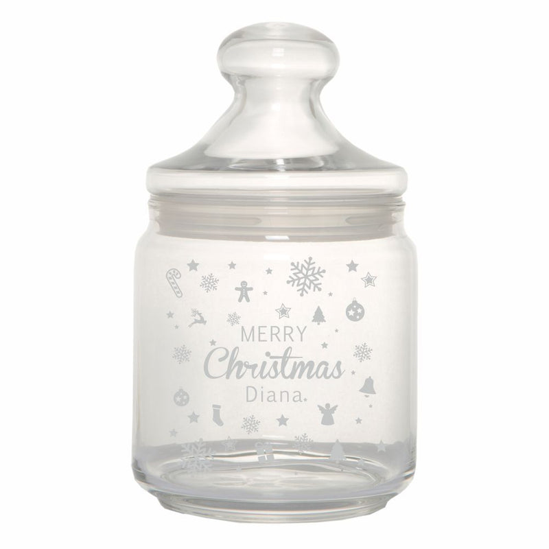 Keksglas / Bonbonglas "Merry Christmas" - personalisiert