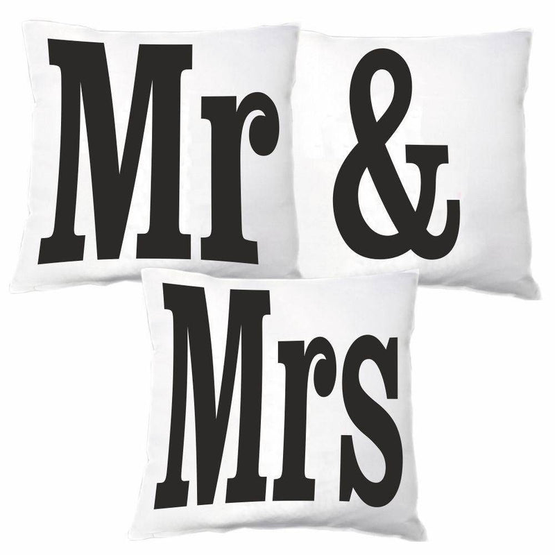 3er Kissen Set "Mr & Mrs" - Objectzz