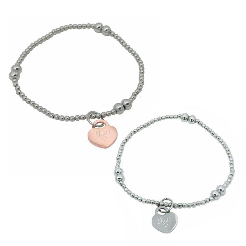 Armband "Mum", graviert, silber oder roségold - Objectzz